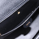 GUCCI Hand Bag Leather 2way Black Gold Tone Auth ep15699V-24