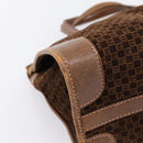 GUCCI Hand Bag Suede Brown Gold Tone Auth ep15706-14