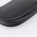 Christian Dior Shoulder Bag Leather Black Gold Tone Auth ep15708-13