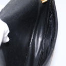Christian Dior Shoulder Bag Leather Black Gold Tone Auth ep15708-16