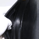 Christian Dior Shoulder Bag Leather Black Gold Tone Auth ep15708-17