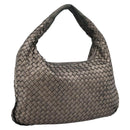 BOTTEGA VENETA INTRECCIATO Hobo Shoulder Bag Leather Gold 115653 Auth ep15710-1