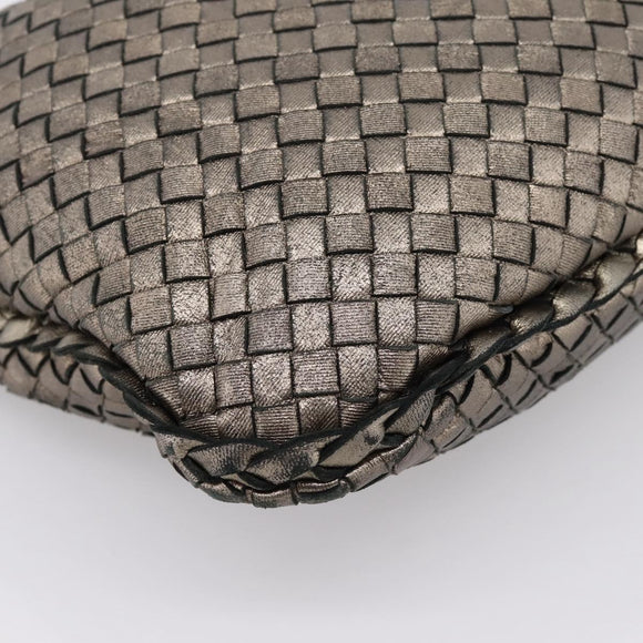 BOTTEGA VENETA INTRECCIATO Hobo Shoulder Bag Leather Gold 115653 Auth ep15710