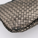 BOTTEGA VENETA INTRECCIATO Hobo Shoulder Bag Leather Gold 115653 Auth ep15710-17