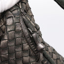BOTTEGA VENETA INTRECCIATO Hobo Shoulder Bag Leather Gold 115653 Auth ep15710-18