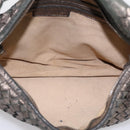 BOTTEGA VENETA INTRECCIATO Hobo Shoulder Bag Leather Gold 115653 Auth ep15710-11