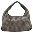BOTTEGA VENETA INTRECCIATO Hobo Shoulder Bag Leather Gold 115653 Auth ep15710-13
