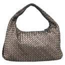 BOTTEGA VENETA INTRECCIATO Hobo Shoulder Bag Leather Gold 115653 Auth ep15710-2