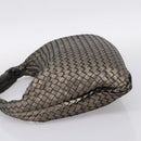 BOTTEGA VENETA INTRECCIATO Hobo Shoulder Bag Leather Gold 115653 Auth ep15710-3