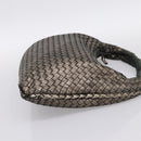 BOTTEGA VENETA INTRECCIATO Hobo Shoulder Bag Leather Gold 115653 Auth ep15710-4