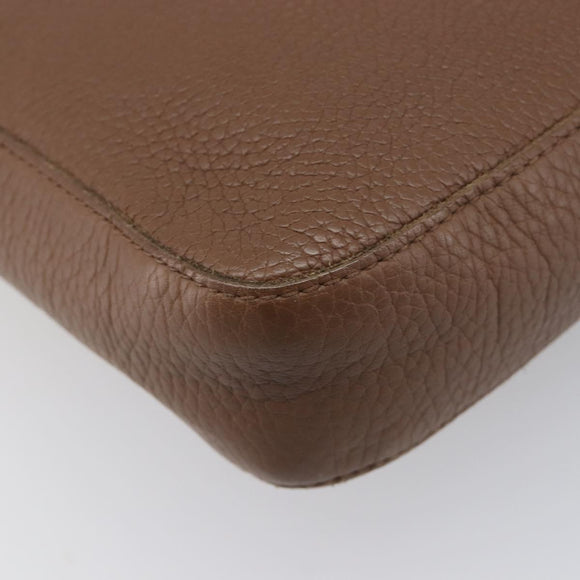 BOTTEGA VENETA Shoulder Bag Leather Brown 145152 Auth ep15711