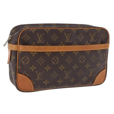 LOUIS VUITTON Monogram Compiegne 28 Clutch Bag M51845 LV Auth ep15714