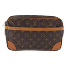 LOUIS VUITTON Monogram Compiegne 28 Clutch Bag M51845 LV Auth ep15714-13