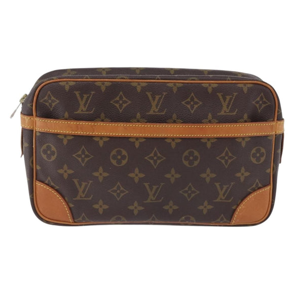 LOUIS VUITTON Monogram Compiegne 28 Clutch Bag M51845 LV Auth ep15714
