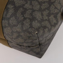 SAINT LAURENT Boston Bag PVC Leather Gray Beige Auth ep15716-14