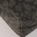 SAINT LAURENT Boston Bag PVC Leather Gray Beige Auth ep15716-15