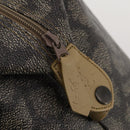 SAINT LAURENT Boston Bag PVC Leather Gray Beige Auth ep15716-11