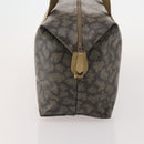 SAINT LAURENT Boston Bag PVC Leather Gray Beige Auth ep15716-4