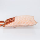 LOEWE anagram Tote Bag Canvas Orange Gold Tone Auth ep15720-4