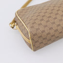 GUCCI Micro GG Shoulder Bag PVC Leather Beige Gold Tone 007 87 0012 Auth ep15721-14