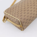 GUCCI Micro GG Shoulder Bag PVC Leather Beige Gold Tone 007 87 0012 Auth ep15721-16