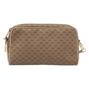GUCCI Micro GG Shoulder Bag PVC Leather Beige Gold Tone 007 87 0012 Auth ep15721-13