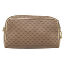 GUCCI Micro GG Shoulder Bag PVC Leather Beige Gold Tone 007 87 0012 Auth ep15721-2