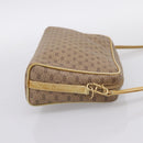 GUCCI Micro GG Shoulder Bag PVC Leather Beige Gold Tone 007 87 0012 Auth ep15721-4