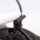 FENDI Zucchino Canvas Mamma Baguette Bag Black Silver 8BR180 Auth ep15723A-14
