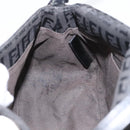 FENDI Zucchino Canvas Mamma Baguette Bag Black Silver 8BR180 Auth ep15723A-18