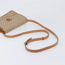 CELINE Macadam Shoulder Bag PVC Leather Beige Gold Tone Auth ep15726-7
