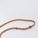 CELINE Macadam Shoulder Bag PVC Leather Beige Gold Tone Auth ep15726-8
