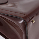 GUCCI Bamboo Hand Bag Patent Outlet Brown Gold Tone 002 8260 2853 Auth ep15729A-9