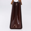 GUCCI Bamboo Hand Bag Patent Outlet Brown Gold Tone 002 8260 2853 Auth ep15729A-4