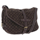LOUIS VUITTON Monogram Mini Lin Saumur 30 Bag Brown Fuzan M95227 LV Auth ep15730-1