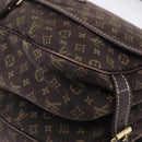 LOUIS VUITTON Monogram Mini Lin Saumur 30 Bag Brown Fuzan M95227 LV Auth ep15730-16
