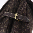 LOUIS VUITTON Monogram Mini Lin Saumur 30 Bag Brown Fuzan M95227 LV Auth ep15730-20