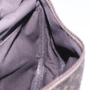 LOUIS VUITTON Monogram Mini Lin Saumur 30 Bag Brown Fuzan M95227 LV Auth ep15730-27