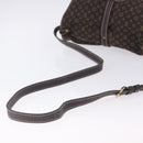 LOUIS VUITTON Monogram Mini Lin Saumur 30 Bag Brown Fuzan M95227 LV Auth ep15730-7