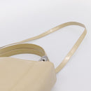 Christian Dior Maris Pearl Hand Bag Patent 2way Beige Silver Auth ep15732-15