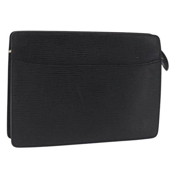 LOUIS VUITTON Epi Pochette Homme Clutch Bag Black M52522 LV Auth ep15733