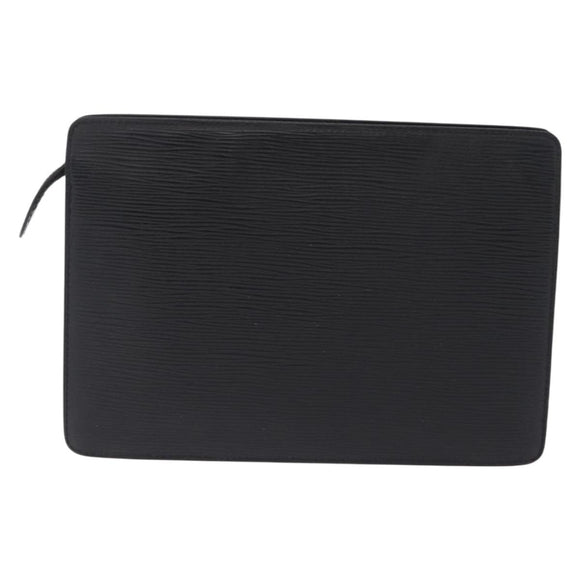LOUIS VUITTON Epi Pochette Homme Clutch Bag Black M52522 LV Auth ep15733