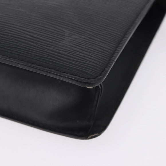 LOUIS VUITTON Epi Pochette Homme Clutch Bag Black M52522 LV Auth ep15733