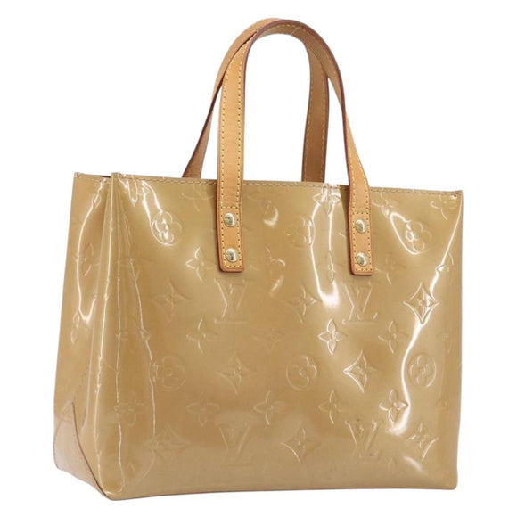 LOUIS VUITTON Monogram Vernis Reade PM Hand Bag Noisette M91334 LV Auth ep15734A