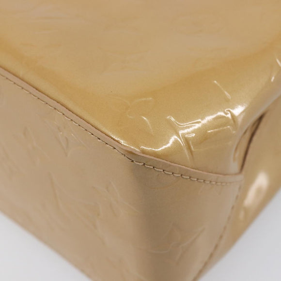 LOUIS VUITTON Monogram Vernis Reade PM Hand Bag Noisette M91334 LV Auth ep15734A