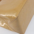 LOUIS VUITTON Monogram Vernis Reade PM Hand Bag Noisette M91334 LV Auth ep15734A-16