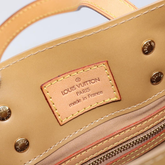LOUIS VUITTON Monogram Vernis Reade PM Hand Bag Noisette M91334 LV Auth ep15734A