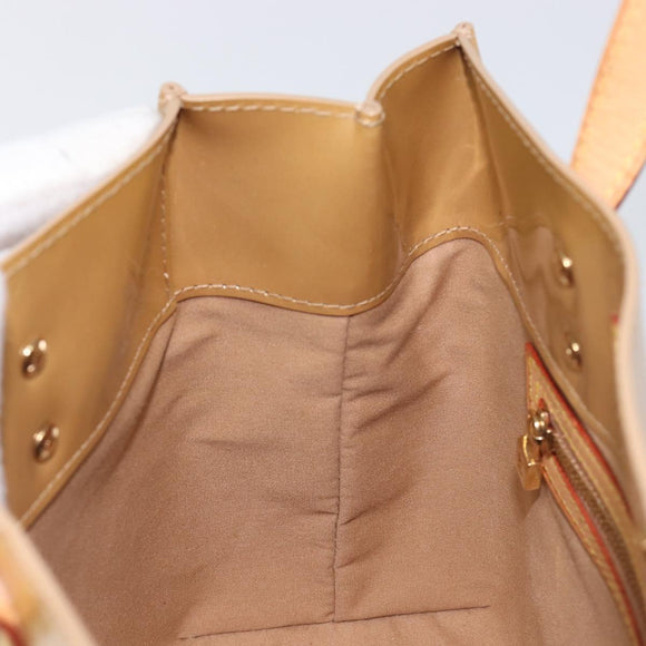 LOUIS VUITTON Monogram Vernis Reade PM Hand Bag Noisette M91334 LV Auth ep15734A