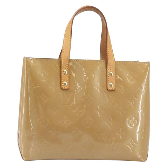LOUIS VUITTON Monogram Vernis Reade PM Hand Bag Noisette M91334 LV Auth ep15734A