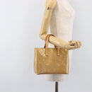 LOUIS VUITTON Monogram Vernis Reade PM Hand Bag Noisette M91334 LV Auth ep15734A-22